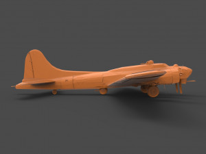 b-17 Modelo de Impressão 3D