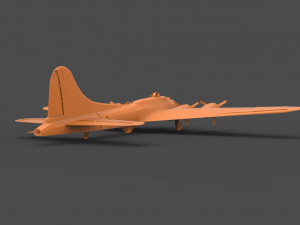 b-17 Modelo de Impressão 3D