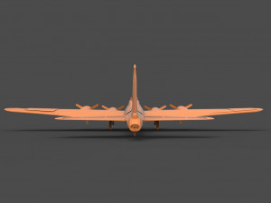b-17 Modelo de Impressão 3D