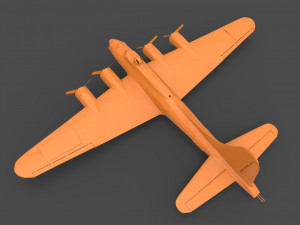 b-17 Modelo de Impressão 3D