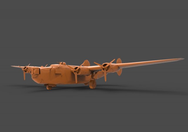 b-24j Modelo de Impressão 3D .c4d .max .obj .3ds .fbx .stl .blend 