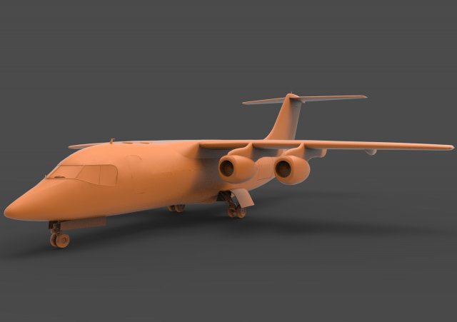 bae 146 3D 프린트 모델 .c4d .max .obj .3ds .fbx .stl .blend 