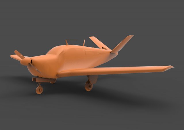 beechcraft bonanza Model Cetak 3D .c4d .max .obj .3ds .fbx .stl .blend