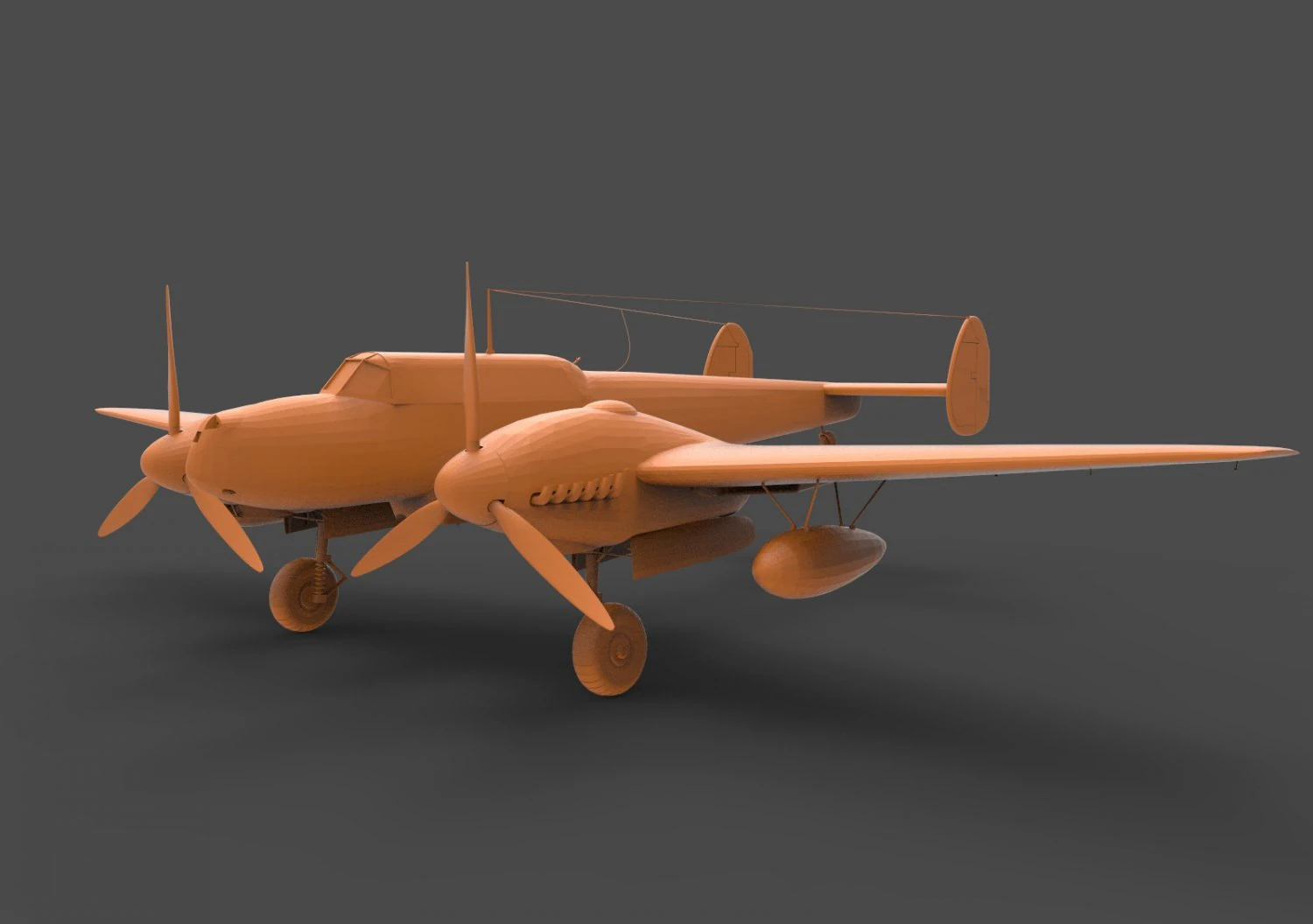 bf110g2 3D Print Model .c4d .max .obj .3ds .fbx .stl .blend 
