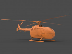 bo 105 3D प्रिंट मॉडल