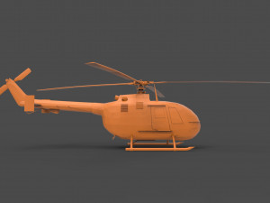 bo 105 3D प्रिंट मॉडल