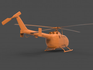 bo 105 3D प्रिंट मॉडल