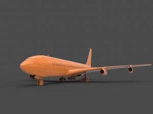 boeing 707 Modelo de Impressão 3D