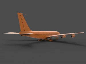 Боїнг 707 3D Принт Модель