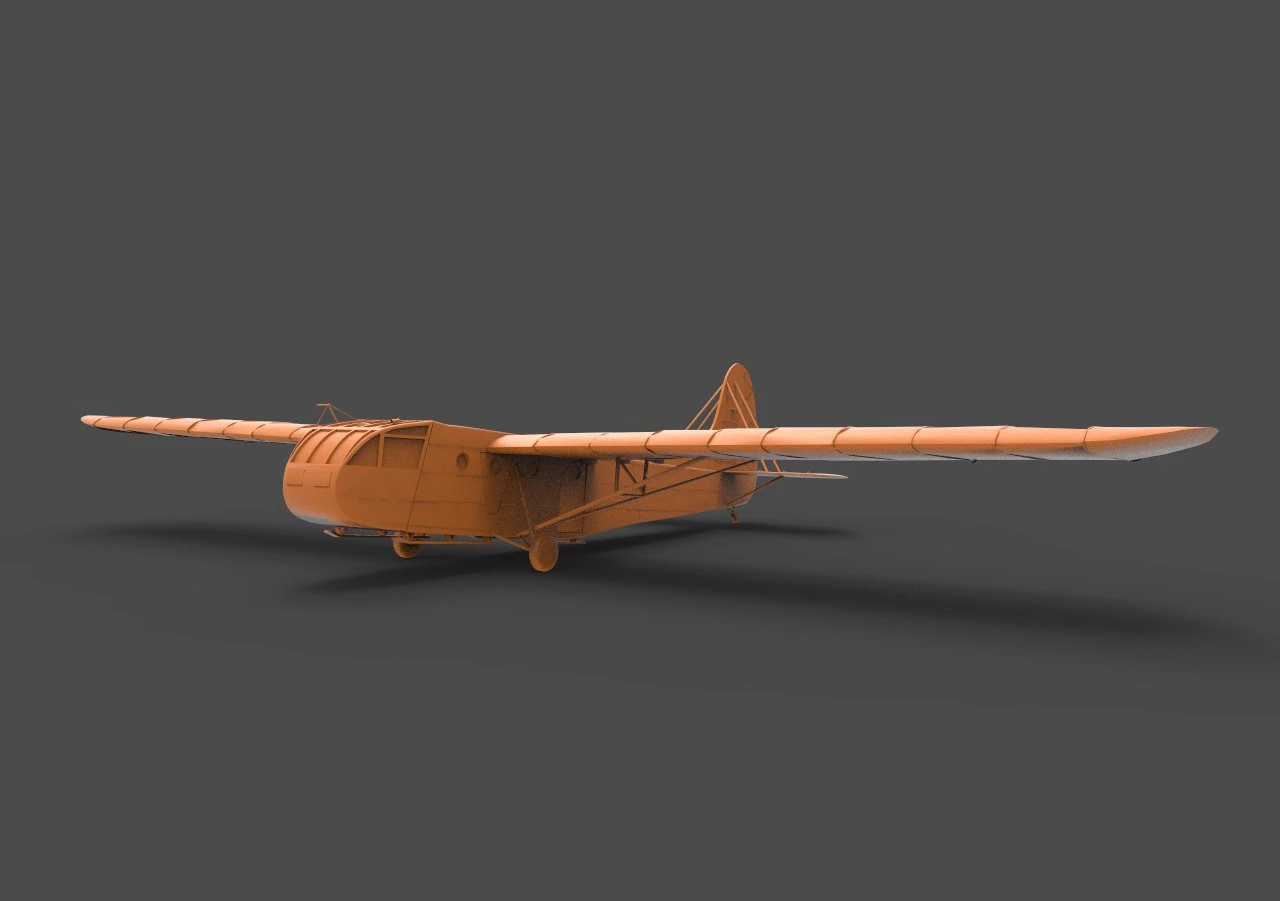 waco cg-4 3D Print Model .c4d .max .obj .3ds .fbx .stl .blend