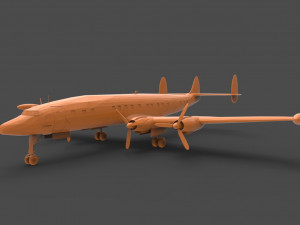 lockheed constellation 3D Print Model