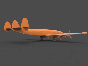 lockheed constellation 3D Print Model