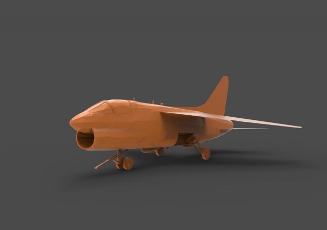 ltv a-7 Model Cetak 3D .c4d .max .obj .3ds .fbx .stl .blend 
