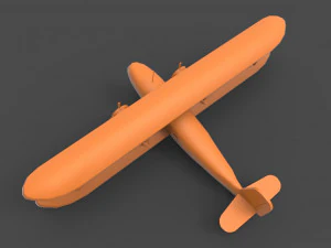 Curtiss Wright Modelo de Impressão 3D