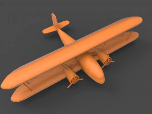 Curtiss Wright Modelo de Impressão 3D