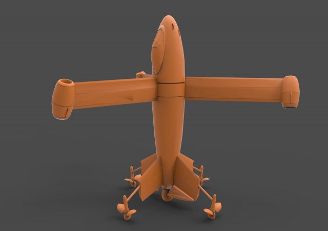 focke-wulf triebflgel 3D Print Model .c4d .max .obj .3ds .fbx .stl .blend