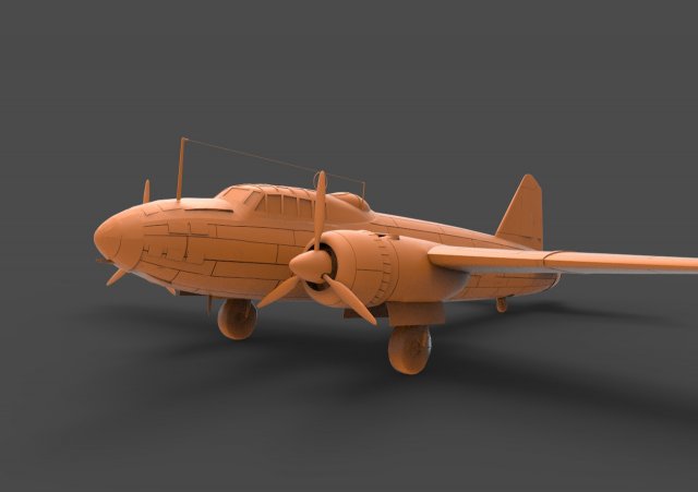 mitsubishi g4m 3D Print Model .c4d .max .obj .3ds .fbx .stl .blend 