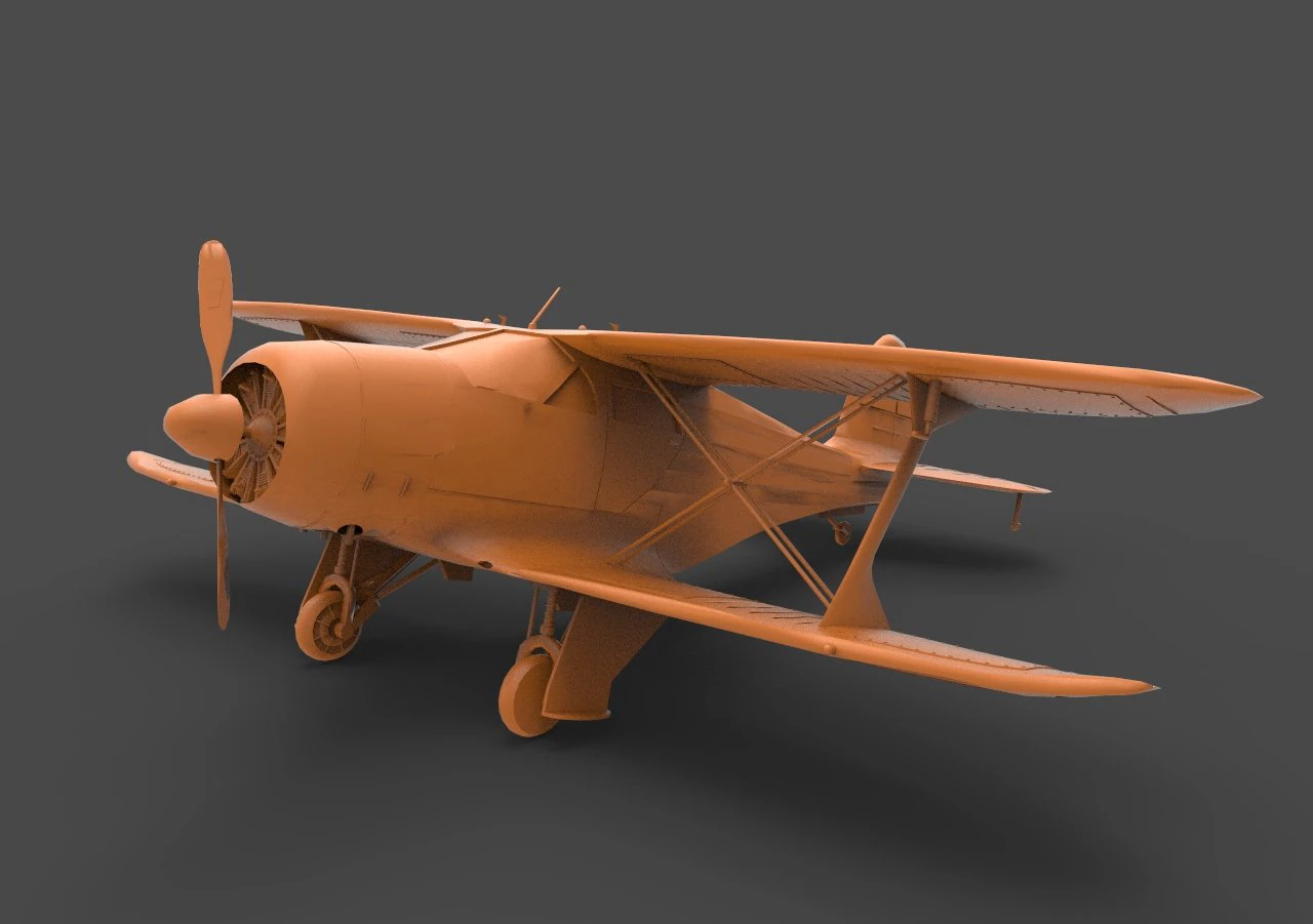 beechcraft g17s 3D Print Model .c4d .max .obj .3ds .fbx .stl .blend 