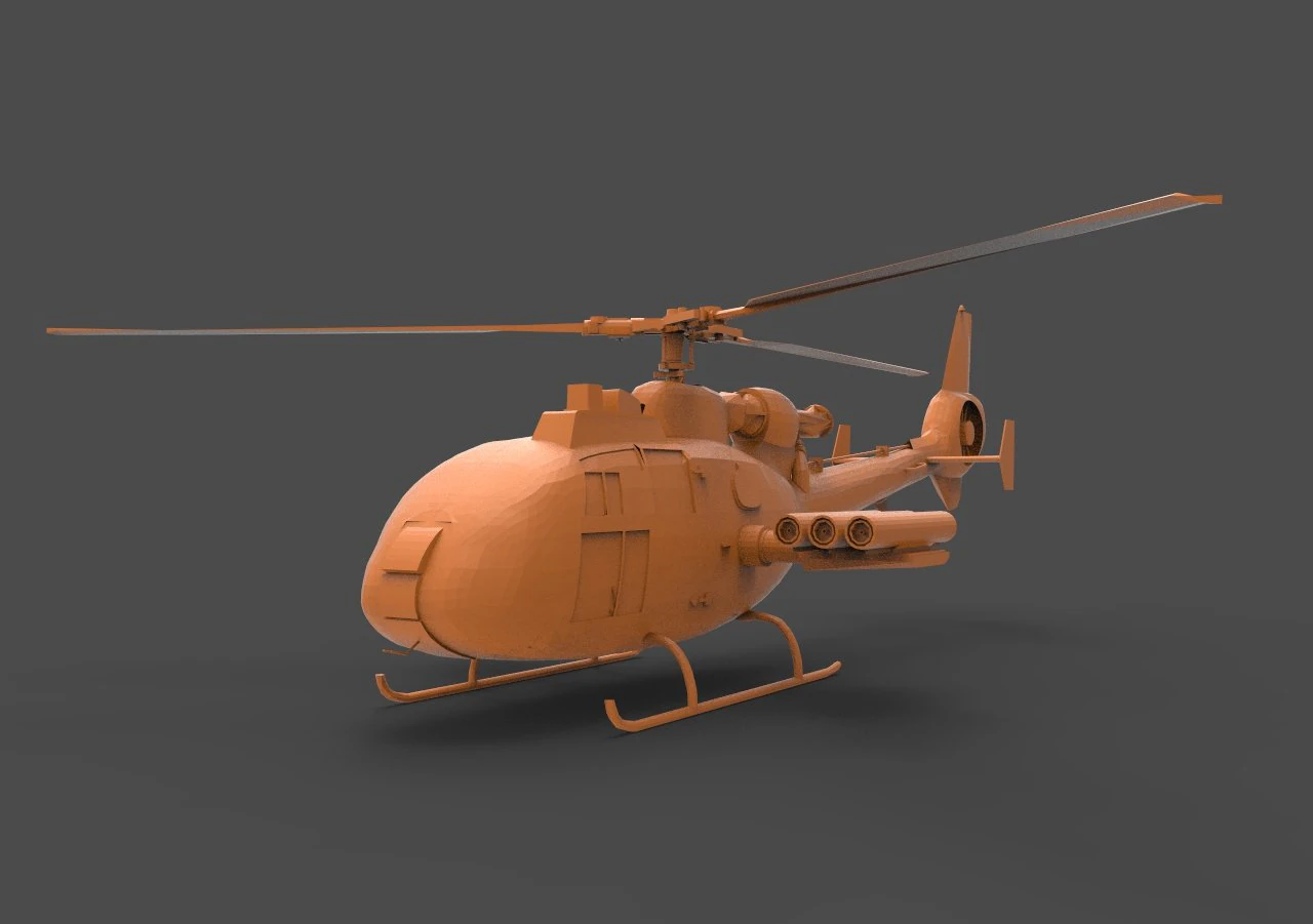 sa 342 3D Print Model .c4d .max .obj .3ds .fbx .stl .blend 