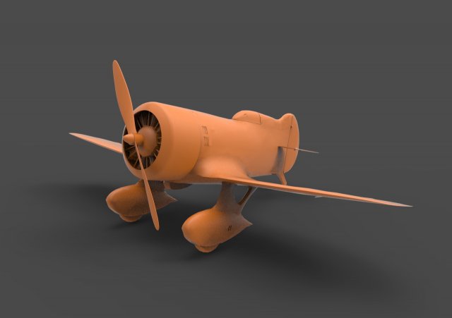 gee bee model r1 3D Baskı Modeli .c4d .max .obj .3ds .fbx .stl .blend 