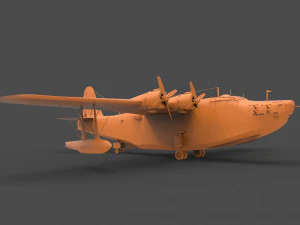 kawanishi h8k 3D Принт Модель