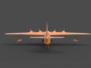 kawanishi h8k 3D Принт Модель