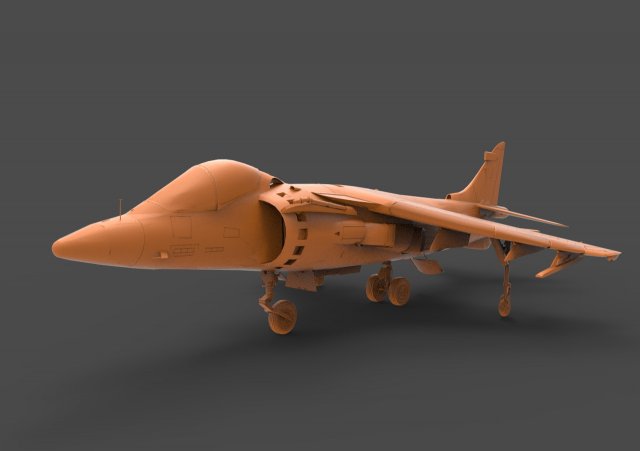 av-8b Model do druku 3D .c4d .max .obj .3ds .fbx .stl .blend