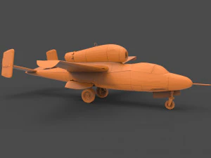 heinkel he 162 3D Print Model