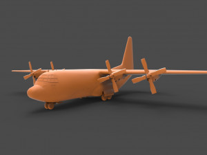 c-130 hercules 3D 打印模型