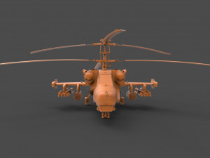 kamov ka-50 black shark 3D 프린트 모델