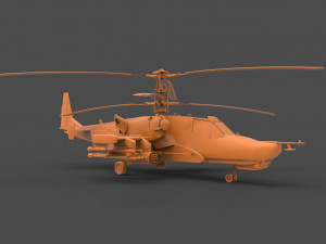 kamov ka-50 black shark 3D 프린트 모델