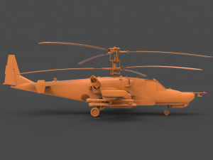 kamov ka-50 black shark 3D 프린트 모델