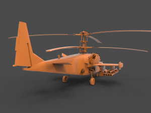 kamov ka-50 black shark 3D 프린트 모델