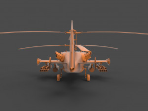 kamov ka-50 black shark 3D 프린트 모델