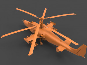 kamov ka-50 black shark 3D 프린트 모델