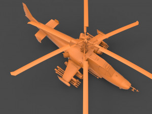 kamov ka-50 black shark 3D 프린트 모델