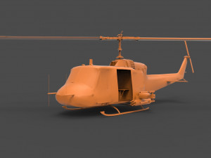 bell uh-1 3Dプリントモデル