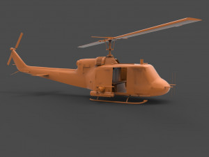 bell uh-1 3Dプリントモデル