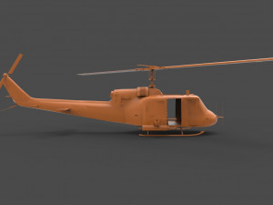 bell uh-1 3Dプリントモデル
