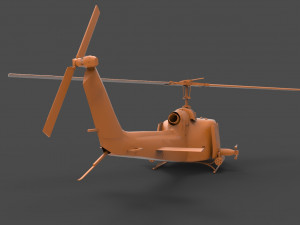 bell uh-1 3Dプリントモデル