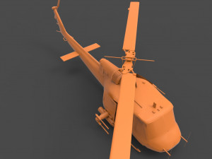 bell uh-1 3Dプリントモデル
