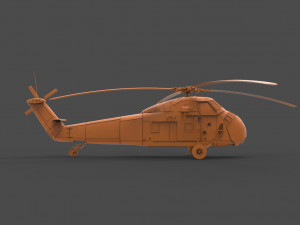 Sikorsky h-34 3Dプリントモデル