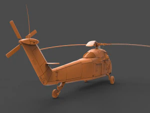 Sikorsky h-34 Modello di stampa 3D