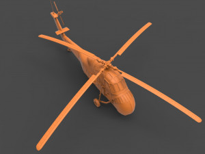 Sikorsky h-34 3Dプリントモデル