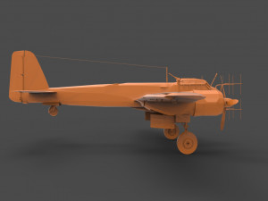 junkers ju 88 3D 프린트 모델