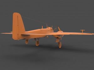 junkers ju 88 3D 프린트 모델