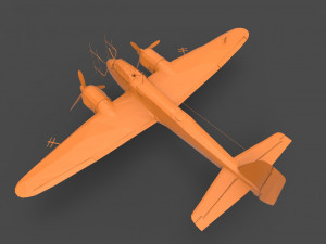 junkers ju 88 3D 프린트 모델