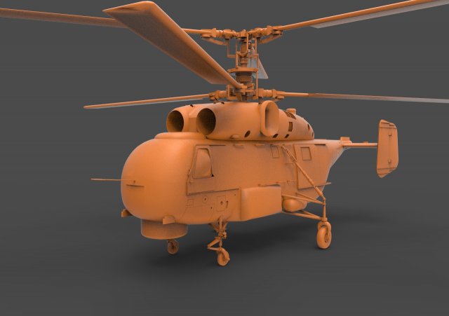 ka-27 3Dプリントモデル .c4d .max .obj .3ds .fbx .stl .blend 
