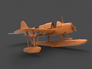 curtiss sb2c Modelo de Impressão 3D