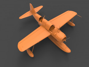curtiss sb2c Modelo de Impressão 3D